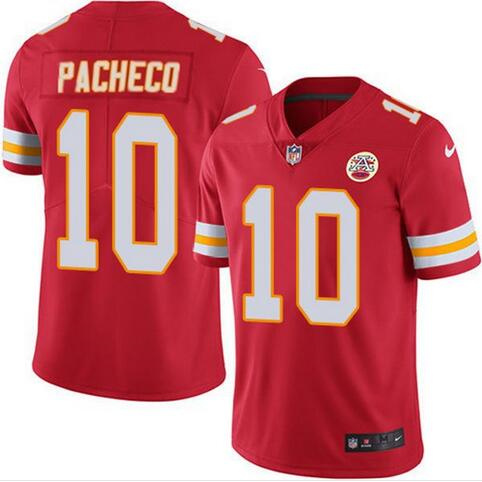 Youth Kansas City Chiefs #10 Isiah Pacheco Red Vapor Untouchable Limited Football Stitched Jersey